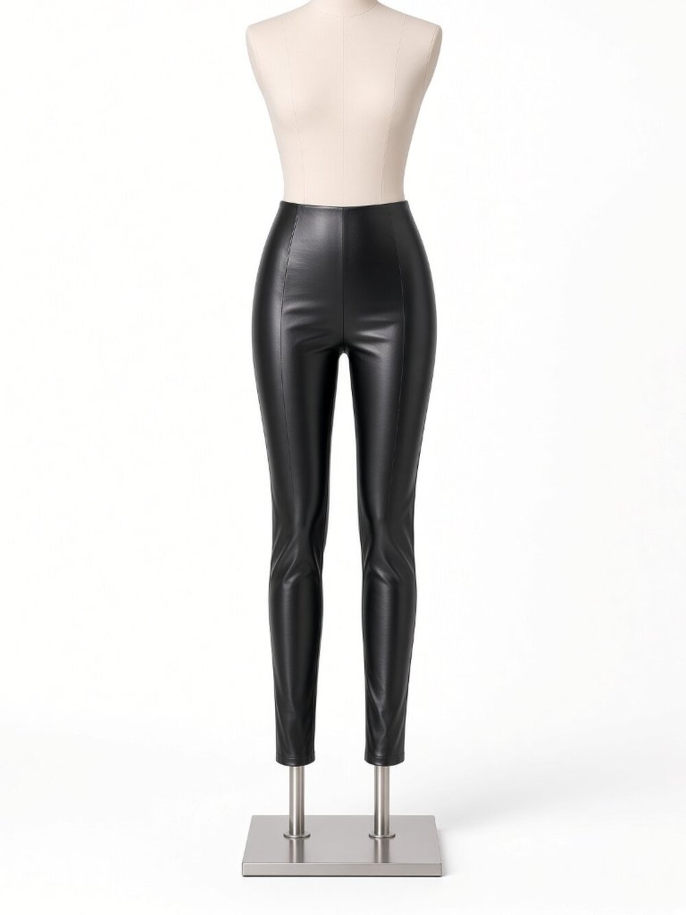 Express Faux Leather Black Leggings - XS Petite